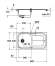 Кухонна мийка сталева Grohe K300, 86x50 (31563SD0)