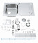 Кухонна мийка сталева Grohe K300, 86x50 (31563SD0)