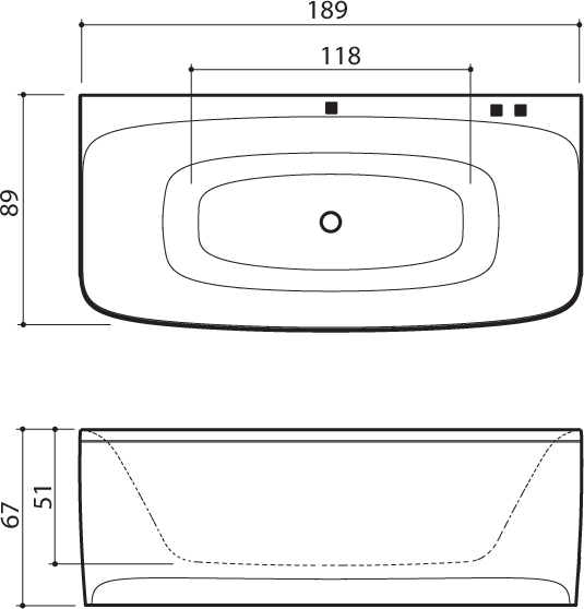 Ванна с гидромассажем Balteco Loop, 189x89 (LOOP)