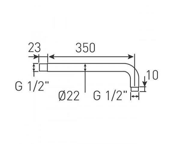 Кронштейн для верхнего душа Ferro Concealed (RN35)