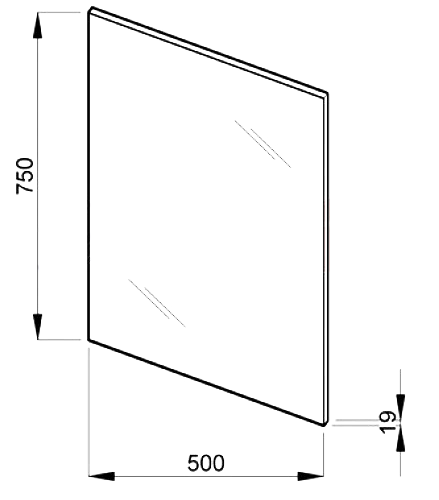 Зеркало в ванную Jika Lyra Plus, 50x75 (H4531910383041)