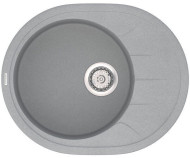 Кухонна мийка гранітна Vankor Sity, 61х50, сірий (SITY SMO 02.61 GRAY)