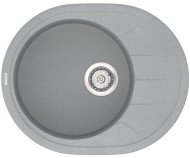 Кухонна мийка гранітна Vankor Sity, 61х50, сірий (SITY SMO 02.61 GRAY)