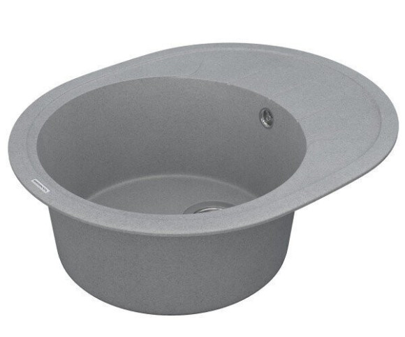 Кухонна мийка гранітна Vankor Sity, 61х50, сірий (SITY SMO 02.61 GRAY)
