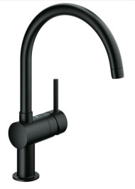 Змішувач для кухні Grohe Minta, одноважільний, чорний (32917KS0)