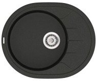 Кухонна мийка гранітна Vankor Sity, 61х50, чорний (SITY SMO 02.61 BLACK)