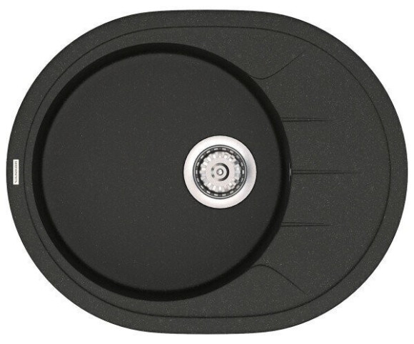 Кухонная мойка гранитная Vankor Sity, 61х50, черный (SITY SMO 02.61 BLACK)