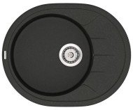Кухонна мийка гранітна Vankor Sity, 61х50, чорний (SITY SMO 02.61 BLACK)