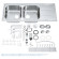 Кухонна мийка сталева Grohe K400, 116x50 (31587SD0)