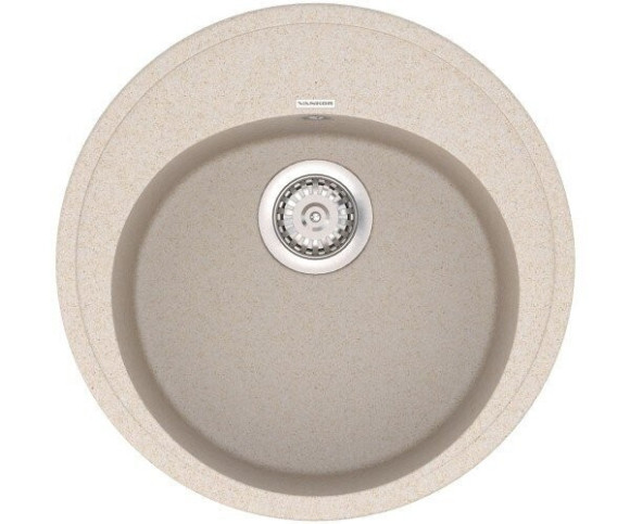 Кухонная мойка гранитная Vankor Sity, 50х50, бежевый (SITY SMR 01.50 BEIGE)