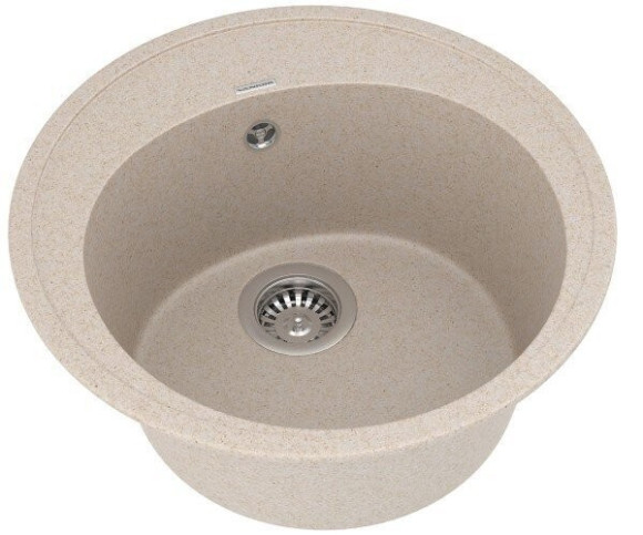 Кухонная мойка гранитная Vankor Sity, 50х50, бежевый (SITY SMR 01.50 BEIGE)