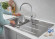 Кухонна мийка сталева Grohe K400, 86x50 (31566SD0)