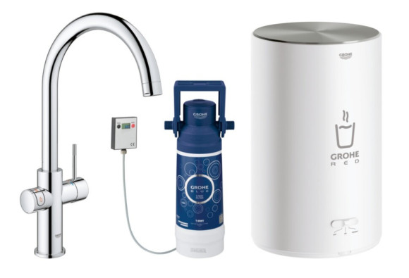 Змішувач для кухні Grohe Red Duo New, одноважільний, хром (30083001)
