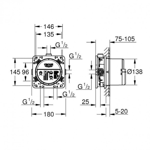 Душевая система Grohe Grohtherm SmartControl (34614SC0)