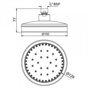 Верхний душ Jaquar (OHS-CHR-1801)