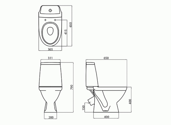 Унітаз компакт Kolo Modo (L39003000)