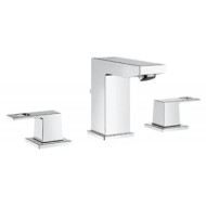 Змішувач для умивальника Grohe Eurocube, двовентильний, хром (20351000)