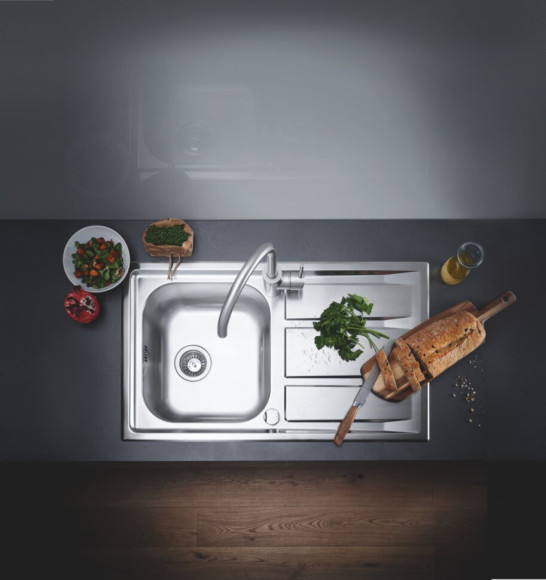 Кухонна мийка сталева Grohe K400, 87x51 (31568SD0)