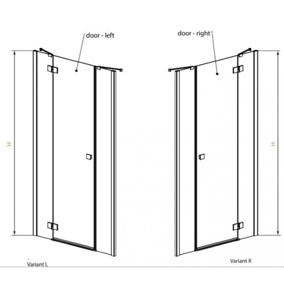 Душевые двери Radaway Essenza New DWJS 110R, правые (385030-01-01R)