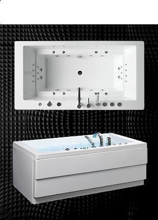 Ванна з гідромасажем Balteco Quadrum 2, 180х95 (QUADRUM2)