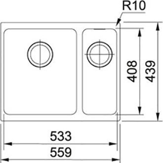 Кухонная мойка гранитная Franke SID 160, 56x44, черный (125.0395.609) Кухонная мойка гранитная Franke SID 160, 56x44, черный (125.0395.609)