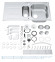 Кухонна мийка сталева Grohe K400, 97x50 (31567SD0)