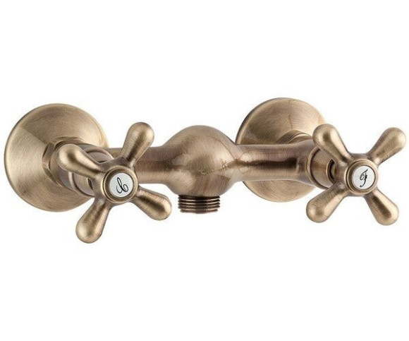 Cмеситель для душа Emmevi Deco Classic, двухвентильный, бронза (BR12002)